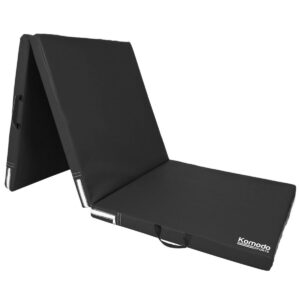 Tri-Fold Yoga Mat Black