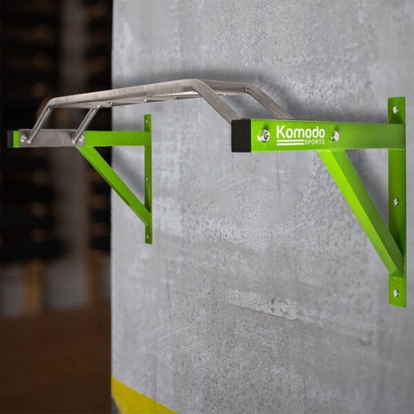 Green Wall Mounted Pull Up Bar