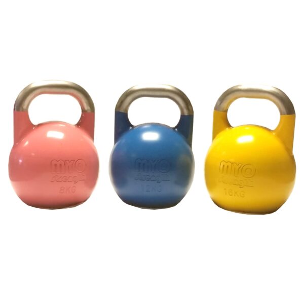 Competition Kettlebell – Beginner Set – 8Kg, 12Kg, 16Kg (3 Bells)