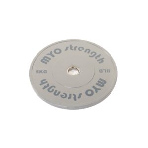 Olympic Solid Rubber Coloured Bumper Plate 5kg