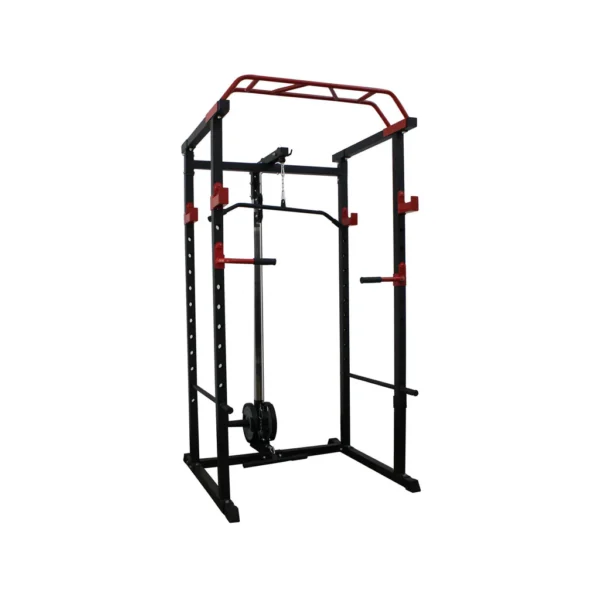 Power Rack With Lat Pulldown And Low Row