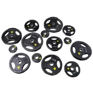 Urethane Olympic Weight Plates (Tri-Grip) – 100kg Set